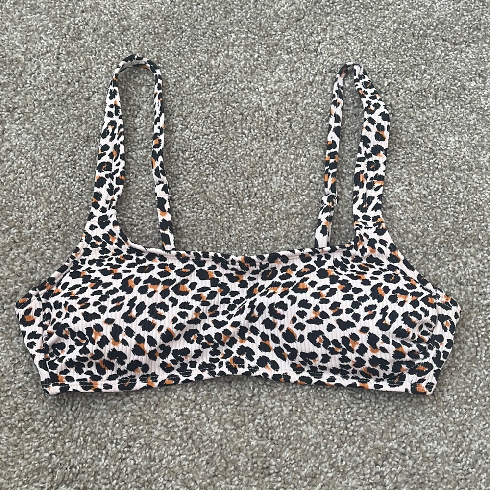 Cheetah Print Bikini Top